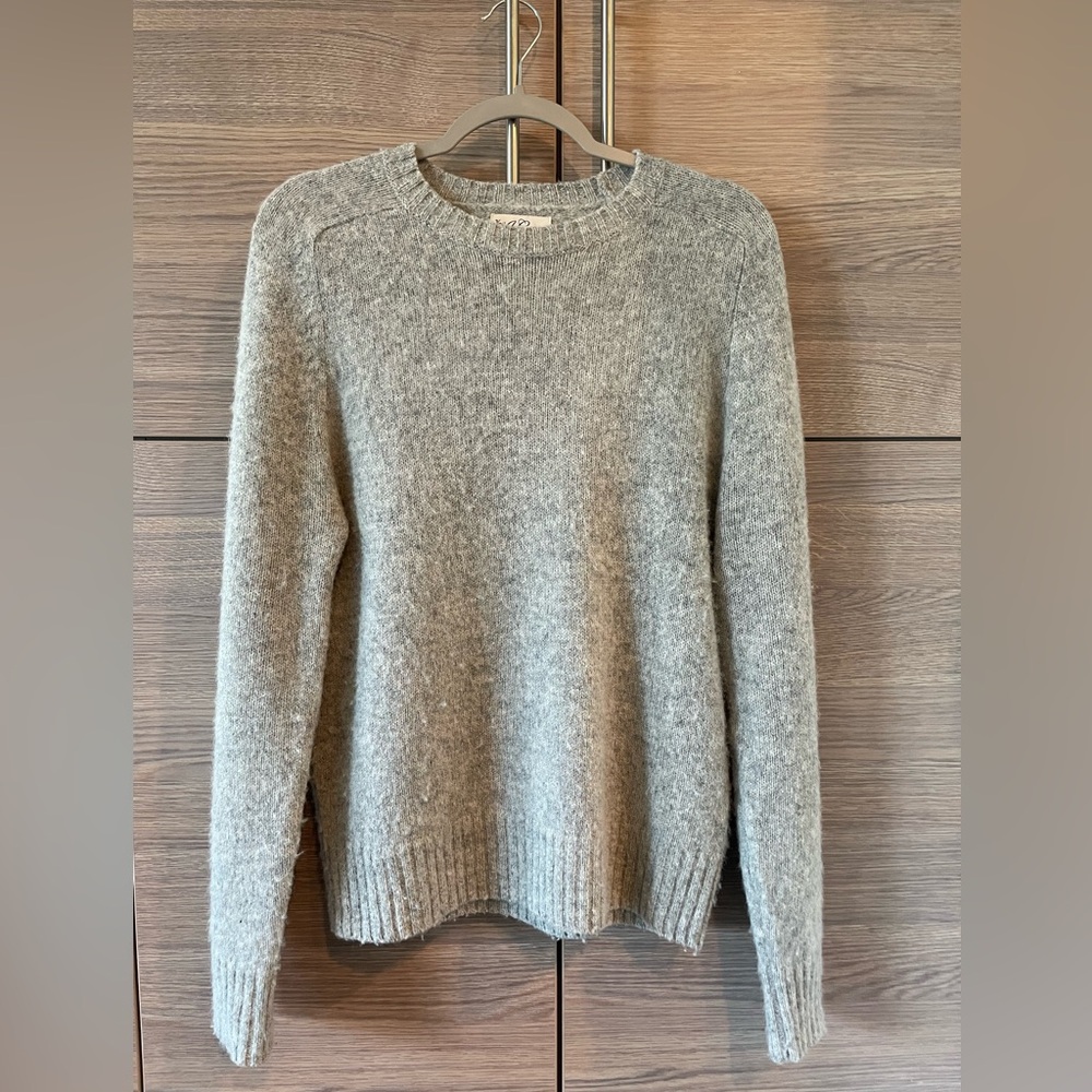 J Crew Brushed Wool Crewneck Sweater